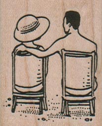 Beach Chair Couple 1 1/2 x 1 3/4-0