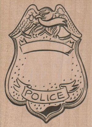 Police Badge 3 x 4-0