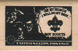 Boy Scouts Logo Postoid 1 1/4 x 1 3/4-0