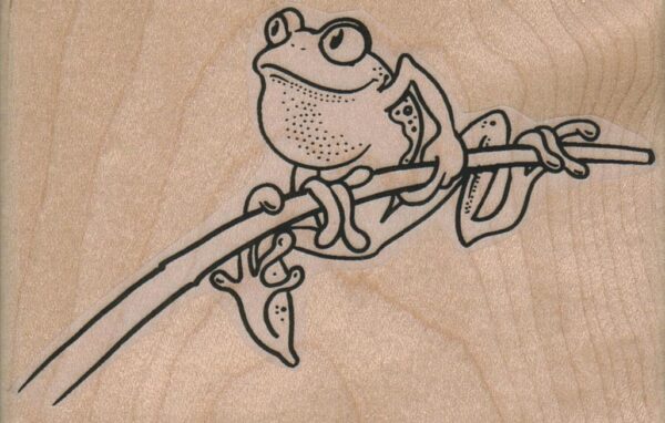 Frog On Branch 3 1/2 x 2 1/4-0