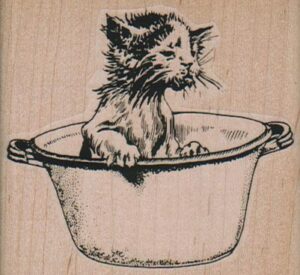 Kitten In Tub 2 3/4 x 2 1/2-0