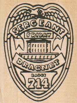 Dragnet Badge 2 x 2 1/2-0