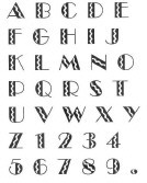 Southwest Deco Alphabet Unmounted-0