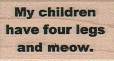 My Children Have Four/Meow 1 x 1 1/2-0