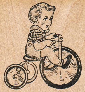 Tricycle Boy 2 1/4 x 2 1/4-0