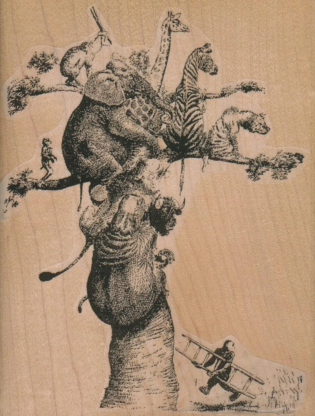 Animal Tree 3 1/2 x 4 1/2-0