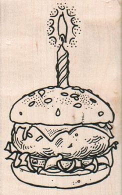 Hamburger With Candle 2 x 3-0