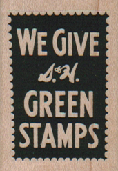 We Give S & H Green Stamps 1 1/4 x 1 3/4-0