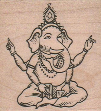 Ganesha/Elephant God 2 1/4 x 2 3/4-0
