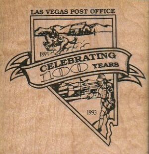 Las Vegas Post Office 3 1/4 x 3 1/4-0