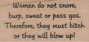 Women Do Not Snore 1 1/4 x 2 1/4-0