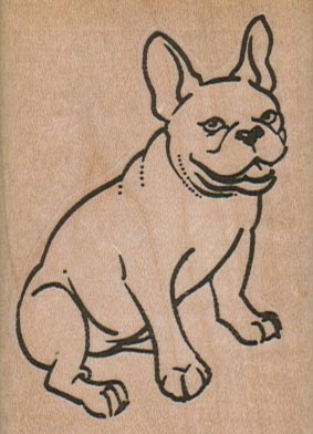 French BullDog Sitting 2 x 2 3/4-0