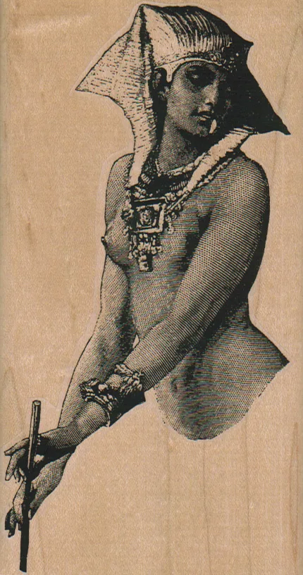 Exotic Lady With Pointy Hat 3 x 5 1/2-0