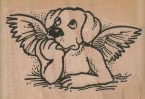 Dog Angel 2 1/2 x 1 3/4-0