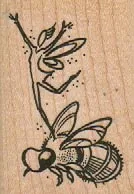Fairy On Bee 1 1/2 x 2-0