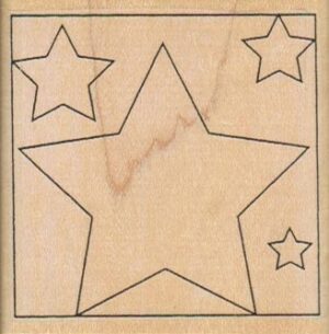 Stars In Square 2 1/4 x 2 1/4-0