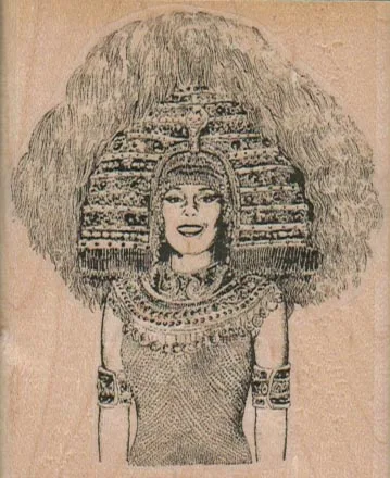 Cleo in HeadDress 2 1/2 x 3-0