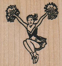 Cheerleader Leaping 1 3/4 x 1 3/4-0