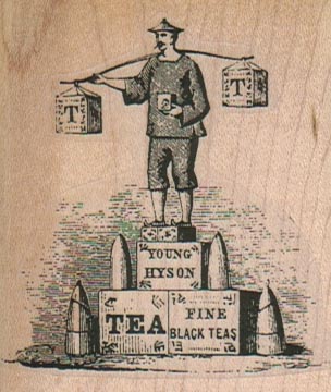 Tea Carrier On Tea Boxes 2 1/4 x 2 1/2-0