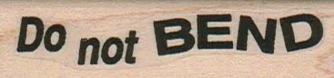 Do Not Bend 3/4 x 2 1/2-0