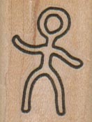 Petroglyph Man 1 x 1 1/4-0