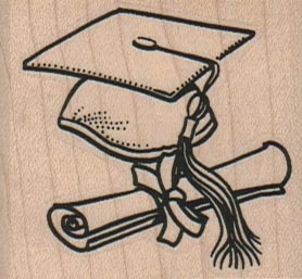 Diploma & MortarBoard 2 x 1 3/4-0