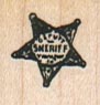 Sheriffs Badge 3/4 x 3/4-0