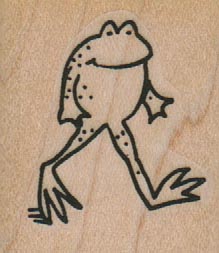 Frog Walking On Two Legs 1 1/4 x 1 1/4-0