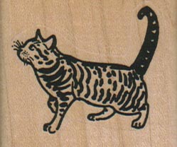 Striped Cat 1 3/4 x 1 1/2-0