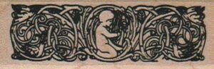 Art Nouveau Baby Flourish 1 x 2 1/2-0