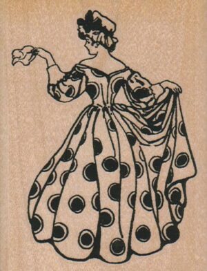 Lady With Hankie 2 3/4 x 3 1/2-0