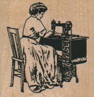 Lady Sewing 2 1/4 x 2 1/4-0