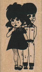 Girl & Boy 1 1/4 x 2-0