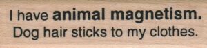 I Have Animal Magnetism/Dog 3/4 x 2 1/2-0