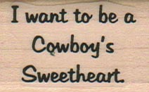 I Want To Be A Cowboy's 1 x 1 1/2-0