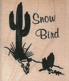 Snow Bird Scene 2 x 2 1/4-0