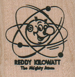 Reddy Kilowatt & His Atoms 1 3/4 x 1 3/4-0