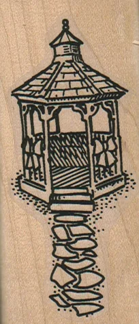 Gazebo With Walk 1 1/2 x 3 1/4-0