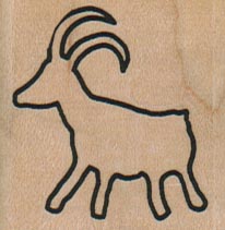 Petroglyph Mountain Goat 1 1/2 x 1 1/2-0
