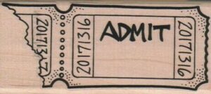 Admit Ticket 2 x 4 1/4-0