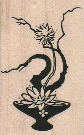 Asian Floral Arrangement 2 x 3-0