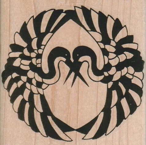 Cranes Crossing Design 3 1/4 x 3 1/4-0