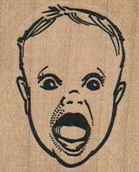 Baby Yelling 1 1/2 x 1 3/4-0