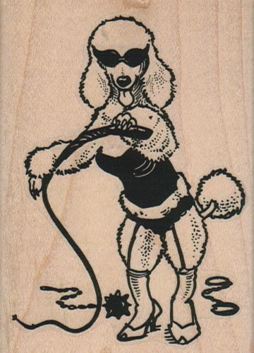 Poodle In Leather 2 1/2 x 3 1/2-0