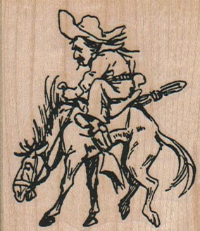 Leaping Horse And Rider 2 x 2 1/4-0