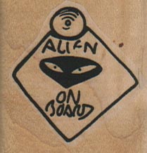 Alien On Board 1 1/2 x 1 1/2-0