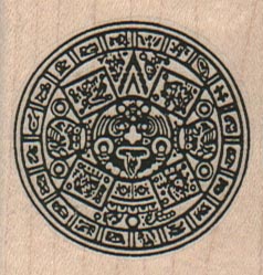 Aztec Calendar (Small) 1 3/4 x 1 3/4-0