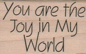 You Are The Joy In My World 1 3/4 x 2 1/2-0