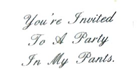 You're Invited To A Party 1 x 1 1/2-0