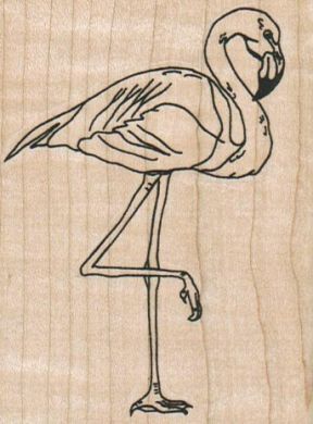 Flamingo On One Leg 2 1/2 x 3 1/4-0